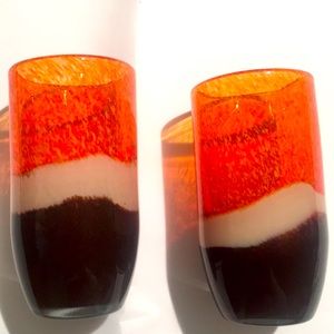 Pier 1 Imports Pair of Thick Blown Glasses